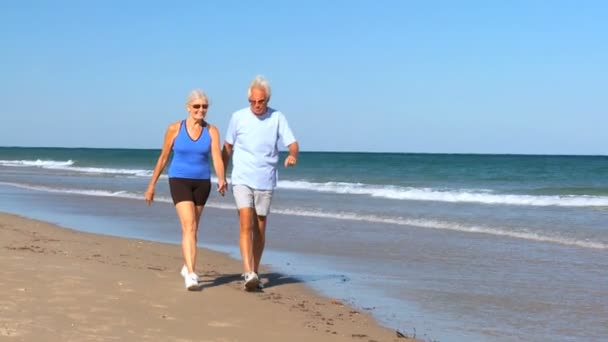 Exercise for Retired Couple - Footage, Video