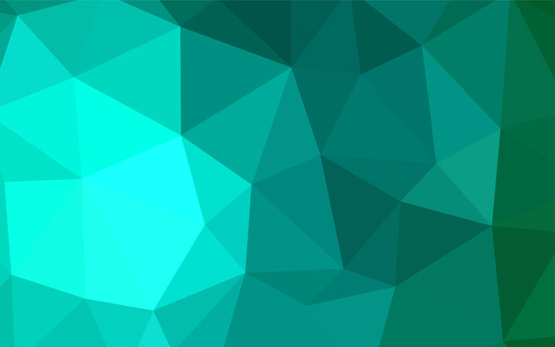 Patrón poligonal abstracto vectorial verde claro. Ilustración geométrica creativa en estilo origami con gradiente. Un diseño completamente nuevo para su prospecto
. - Vector, imagen