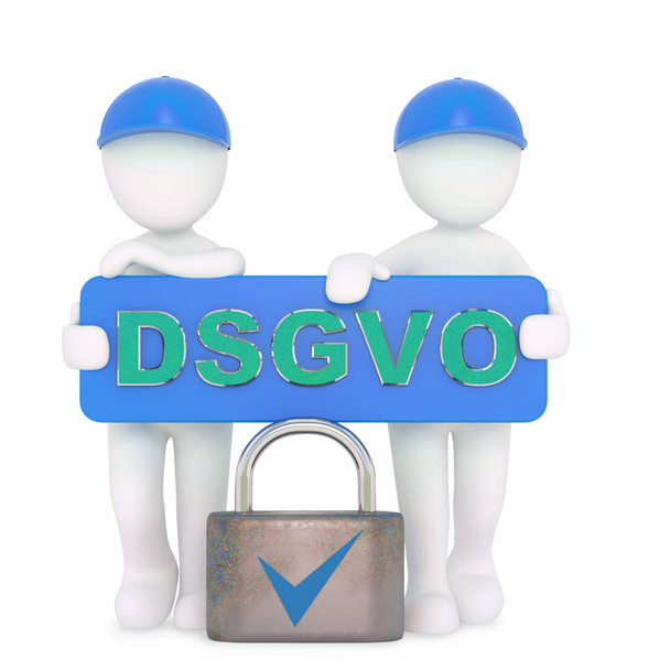 DSGVO board in different colors - Foto, Bild