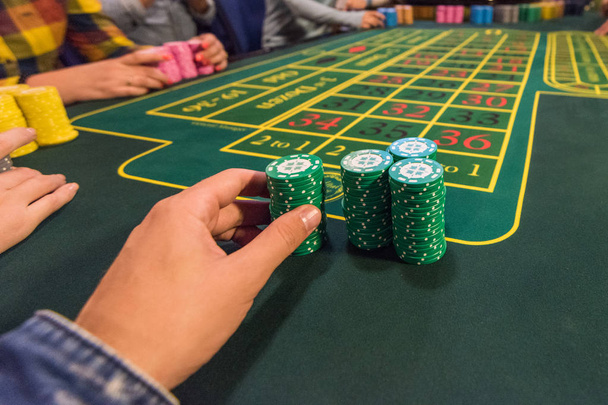 Casino, gambling and entertainment concept - Fotoğraf, Görsel