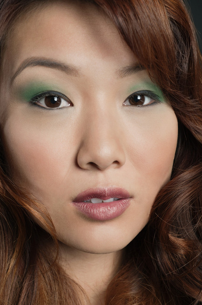 Close-up portrait of beautiful Chinese woman - Zdjęcie, obraz