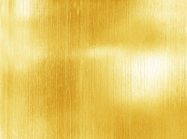 Gold metal brushed background or texture / gold foil texture background - Photo, Image