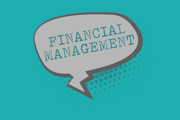 Konceptuální rukopis ukazující finanční management. Obchodní foto text efektivní a efektivní způsob, jak spravovat peníze a fondy - Fotografie, Obrázek