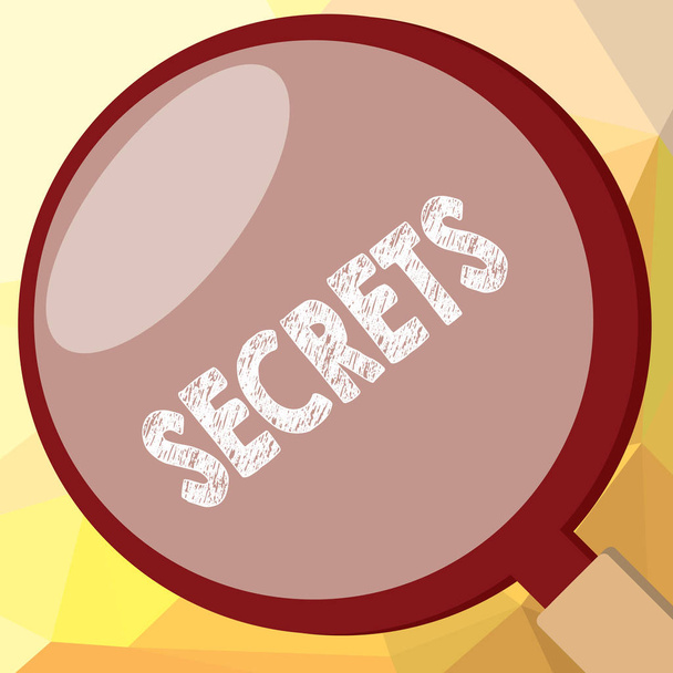 Schreibnotiz, die Geheimnisse offenbart. Geschäftsfotos, die von anderen vertraulich geheim gehaltene Geheimnisse enthüllen - Foto, Bild