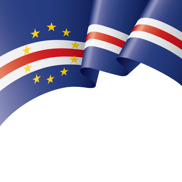 Kaapverdische vlag, vectorafbeelding op een witte achtergrond - Vector, afbeelding