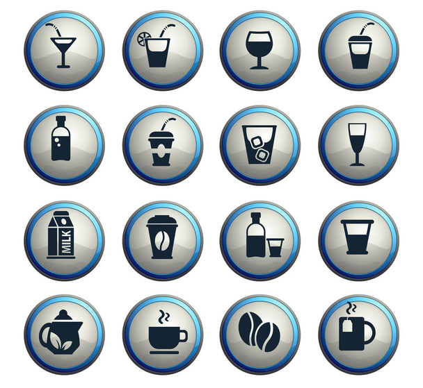 Set de iconos de bebidas
 - Vector, Imagen