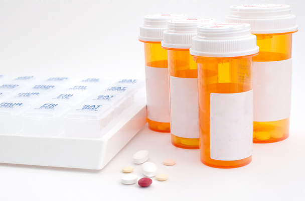Prescription medications and boxes - Photo, Image