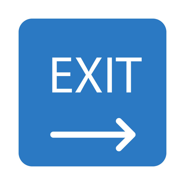 Web exit  icon. Vector illustration - Vektör, Görsel