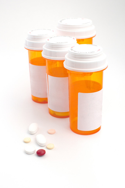 Ornage containers with different tablets - Photo, Image