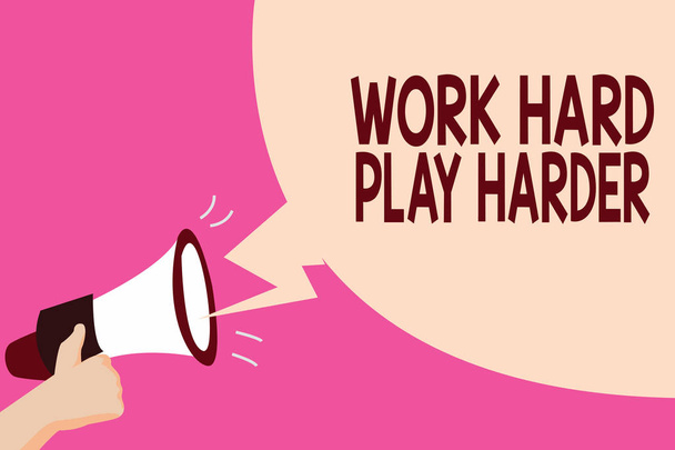 Megjegyzés: a munka kemény játék nehezebb a következő írás. Bemutatják a mérleg élet van egy Break stresszoldó pihenni üzleti fotó - Fotó, kép