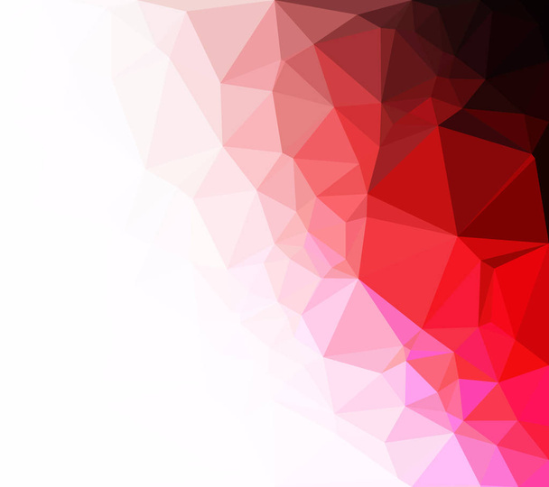 Fundo do mosaico poligonal vermelho, modelos de design criativo - Vetor, Imagem