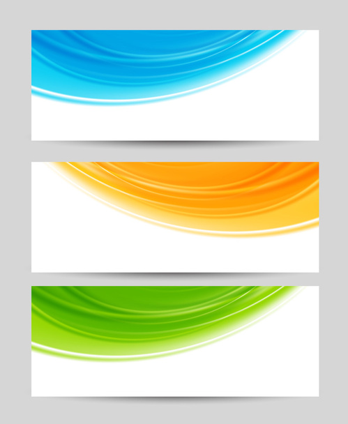 Set of colorful banners - Vecteur, image