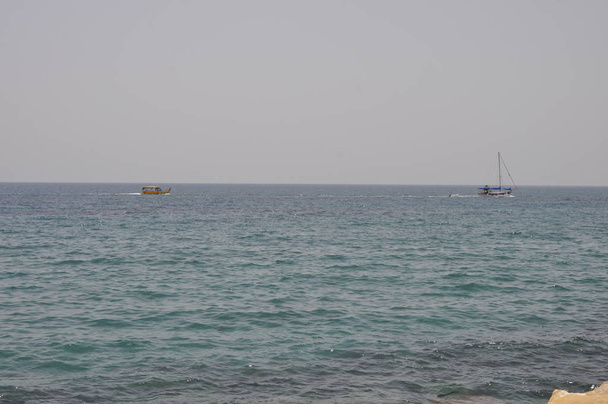 The beautiful boat in open sea - Foto, imagen