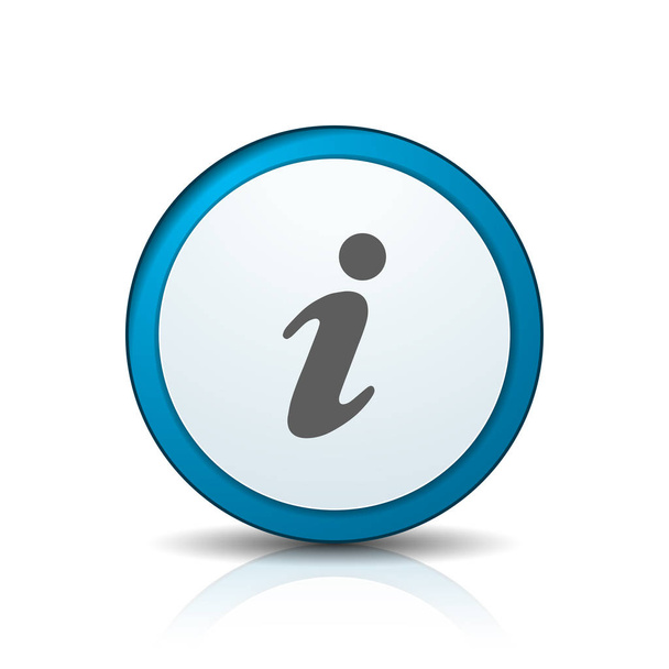 Info button sign icon - Vector, Image