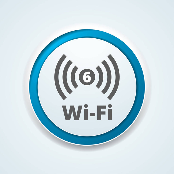 Wireless Connection button icon - Vector, Image