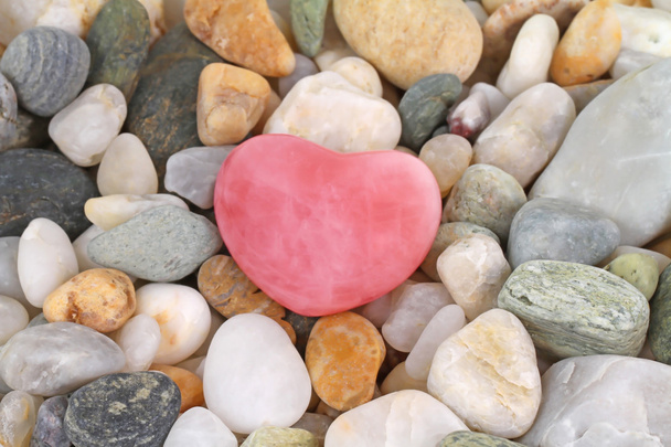 Coração de quartzo rosa
 - Foto, Imagem