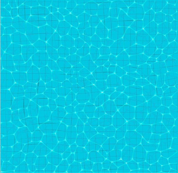 Φως μπλε νερό στην πισίνα μοτίβο - Διάνυσμα, εικόνα