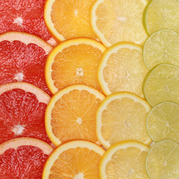 Oranges and lemons background - Фото, зображення