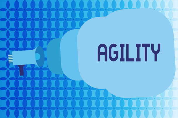Текст для написания слов Agielity. Бизнес-концепция для способности двигаться думать понять быстро и легко
 - Фото, изображение