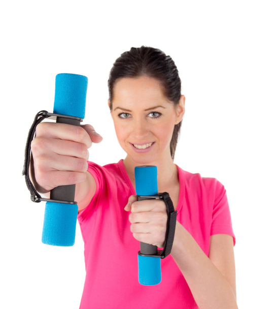 Fitness woman lifting weights - Valokuva, kuva