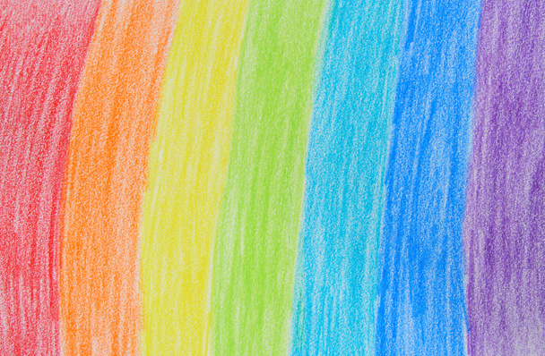 Dibujo de crayón arco iris
 - Foto, imagen