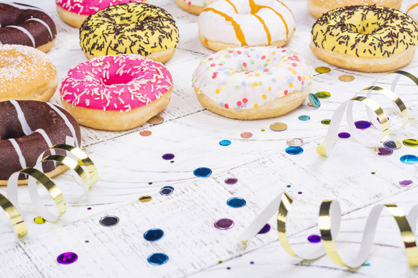 Mix of colorful doughnuts - Valokuva, kuva