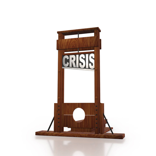 Бизнес-концепция кризиса и рецессии - 3D рендеринг
 - Фото, изображение