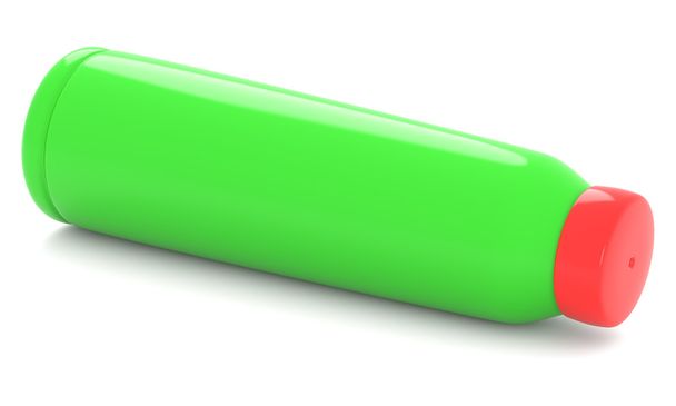 Green plastic bottle - Zdjęcie, obraz