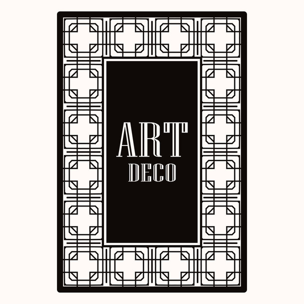Art Deco border frame - Vector, Image