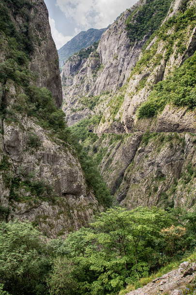 Scenic view of Moraca river Canyon, Montenegro. - Foto, Imagem
