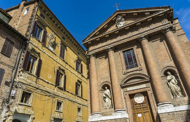 View at Chiesa di San Cristoforo in Siena, Italy - Fotoğraf, Görsel