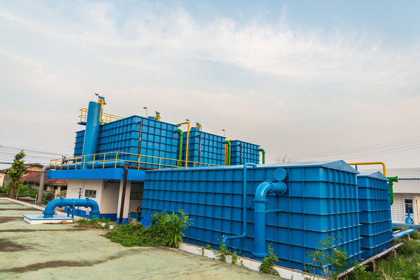 Proceso de tratamiento de agua y plantas de tratamiento de agua, torre de tanque
 - Foto, imagen