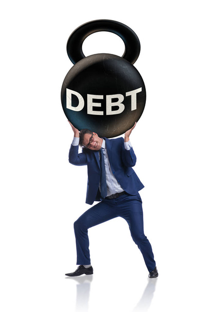 Επιχειρηματική έννοια του χρέους και του δανεισμού - Φωτογραφία, εικόνα