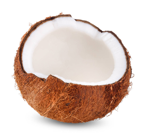 Coconut milk isolated on white clipping path. - Foto, Imagen
