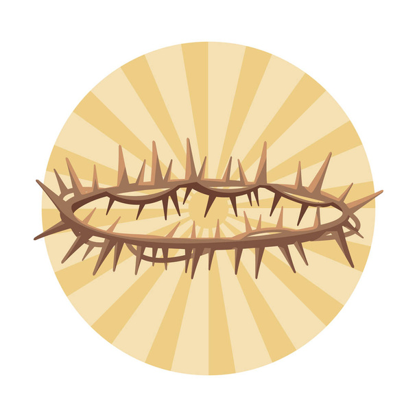 Cristo espinhos coroa
 - Vetor, Imagem