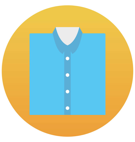 Shirt isolated vector icon which can be easily edit or modified - Vektör, Görsel