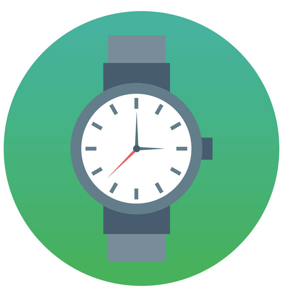 Reloj de pulsera icono vectorial aislado que se puede editar o modificar fácilmente
 - Vector, imagen