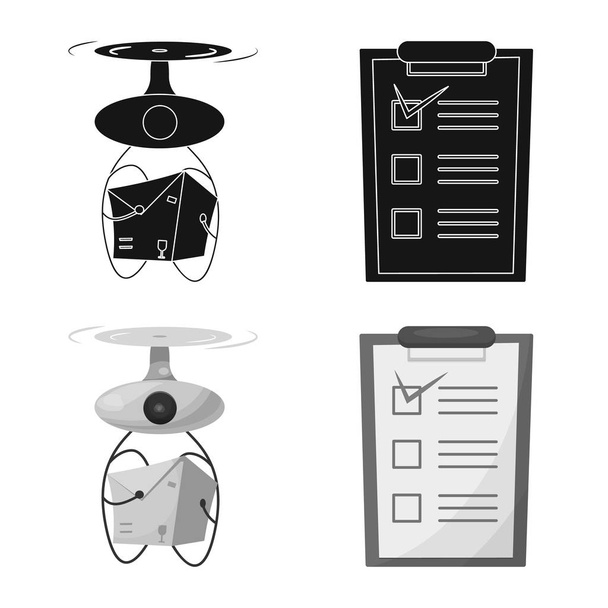 Isolated object of goods and cargo icon. Set of goods and warehouse vector icon for stock. - Вектор, зображення