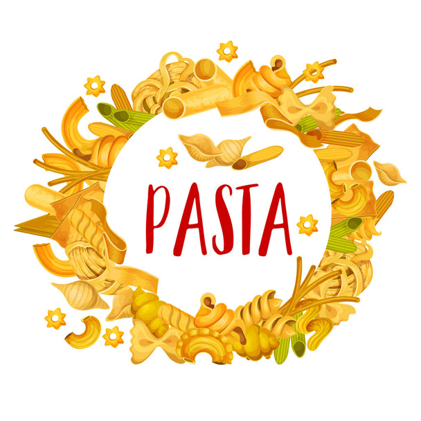 Italian pasta penne ja spagetti runko
 - Vektori, kuva