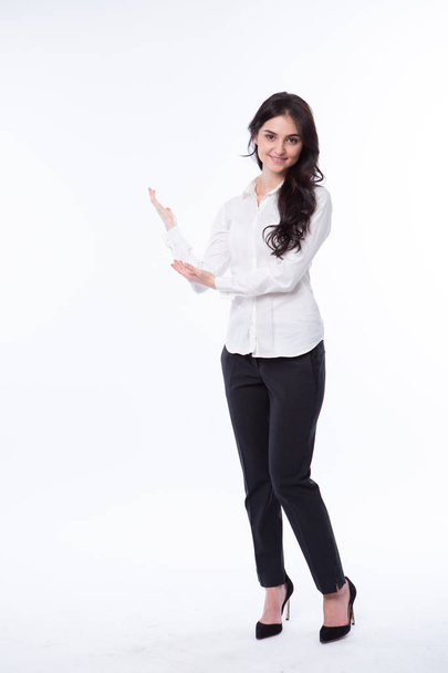 business woman portrait on a white background - Foto, immagini
