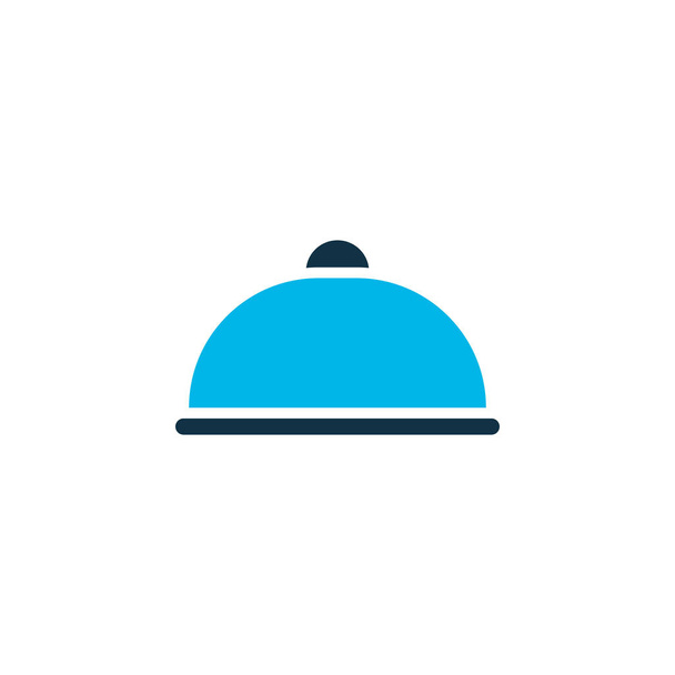 Meal icon colored symbol. Premium quality isolated tray element in trendy style. - Vector, Image