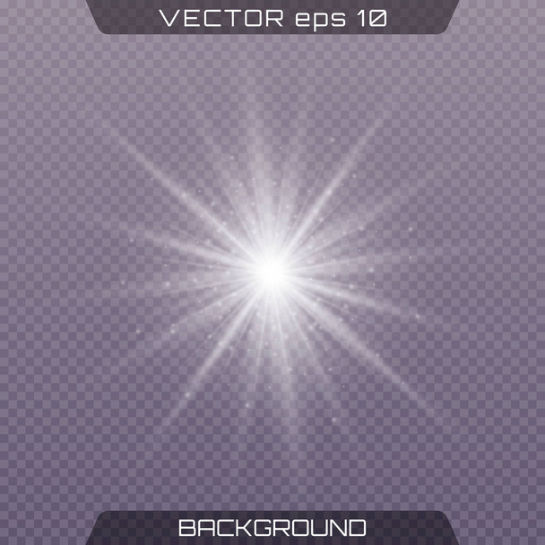 White glowing light - Vektor, obrázek