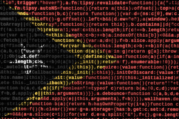 Timoru vlajka je zobrazen na obrazovce s kódem programu. Koncepce vývoje moderní technologie a Web. - Fotografie, Obrázek