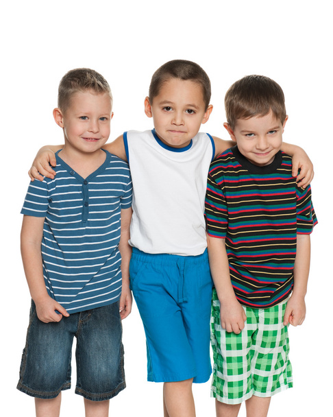 Three cheerful little boys - Foto, Bild