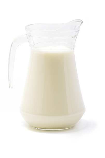 Milk jug with clipping path - 写真・画像