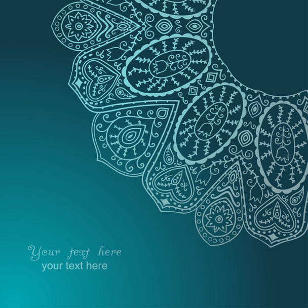 Ornamental lace pattern - Vector, afbeelding
