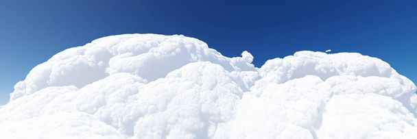 Fondo cielo azul con nubes 3d render
 - Foto, imagen