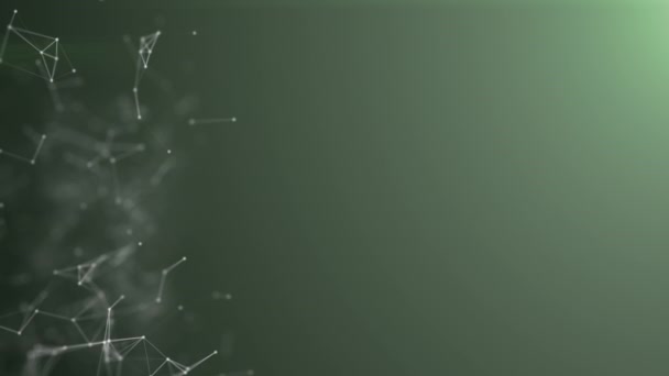 nanotecnología abstracto plexo DarkGreen fondo de color, redes sociales sin fisuras con espacio de copia animado en bucle perfecto uhd 4k 3840 2160
 - Metraje, vídeo