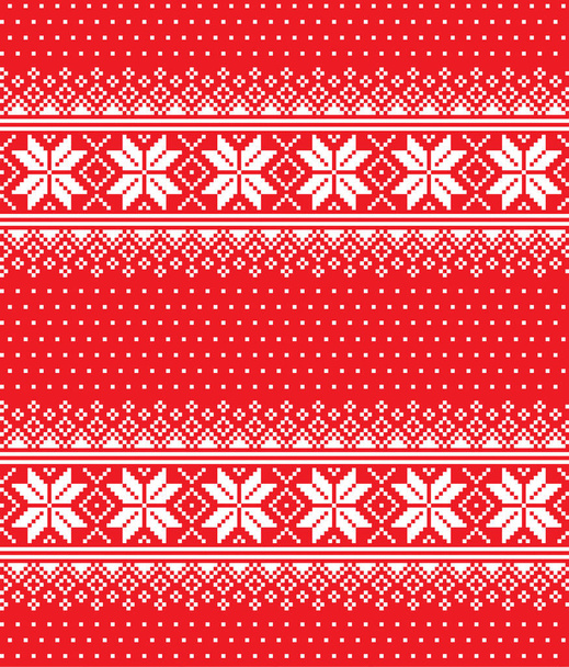New Year's Christmas pattern pixel - Διάνυσμα, εικόνα