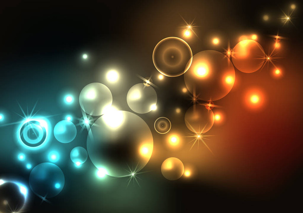 Background from abstract soft brokeh and lights. Vector illustration. - Vector, Imagen